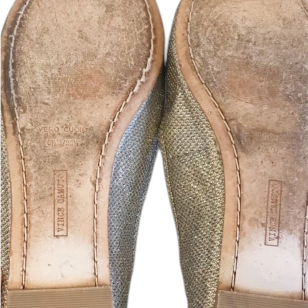 Vince Camuto Timba Flats Silver Metallic 6.5 36.5 - Picture 6 of 6